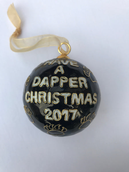 Dapper Bear Christmas 2017 Ornament