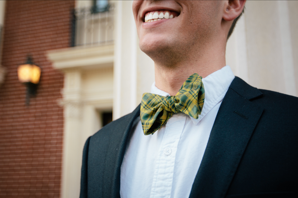Baylor Plaid Bowtie